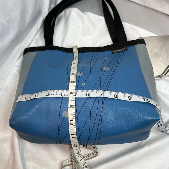 Holly Aiken Hand Crafted Vinyl Snap Close Tote (choose one color) - Picture 8 of 9